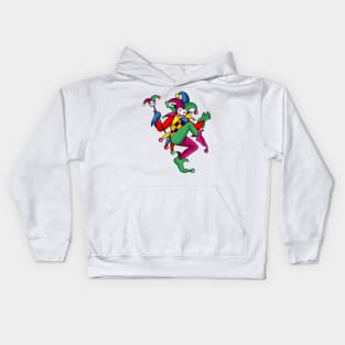 joker character illustration Kids Hoodie